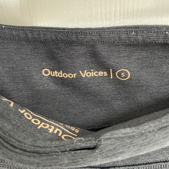 Outdoor Voices Charcoal Gray Black Yoga Athletic Leggings Women’s Size S - Picture 4 of 6